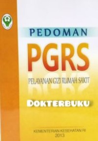 Pedoman PGRS Pelayanan gizi Rumah Sakit